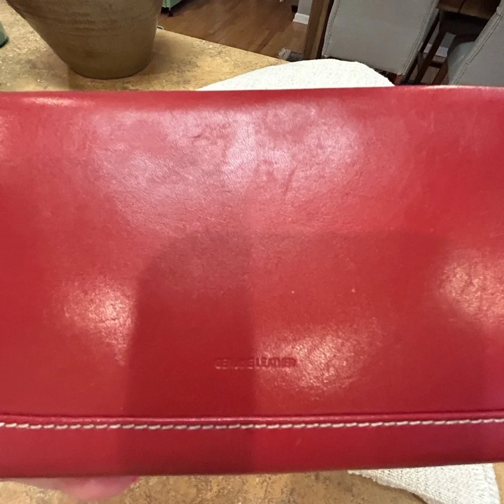 Vintage Fossil Red Leather Travel Jewelry Organizer - Picture 8 of 12